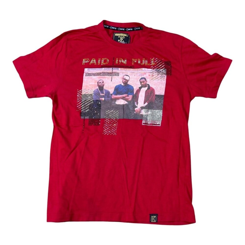 Cam'ron Paid In Full Shirt Men’s Medium Red Dipset Rap Tee Kryptic Music